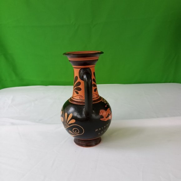 NWOT Hand Made Pottery Jug Copy of Classical Period 440 BC- - Picture 2 of 12
